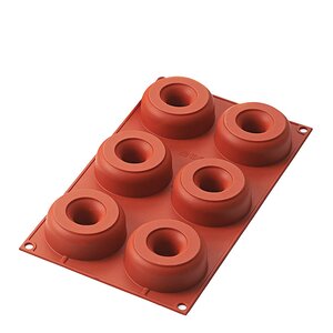 Silikomart Silikonform smultringer 6 stk 7,5/2,5x2,8 cm