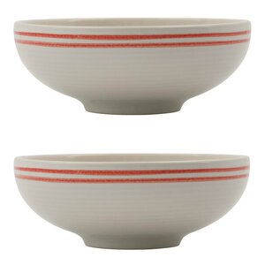 Nicolas Vahé Bistro skål 15,5 cm 2 stk rød/hvit