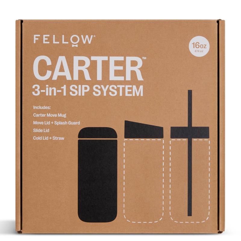 Fellow Carter 3-1 sip system travel mug 47,5 cl svart