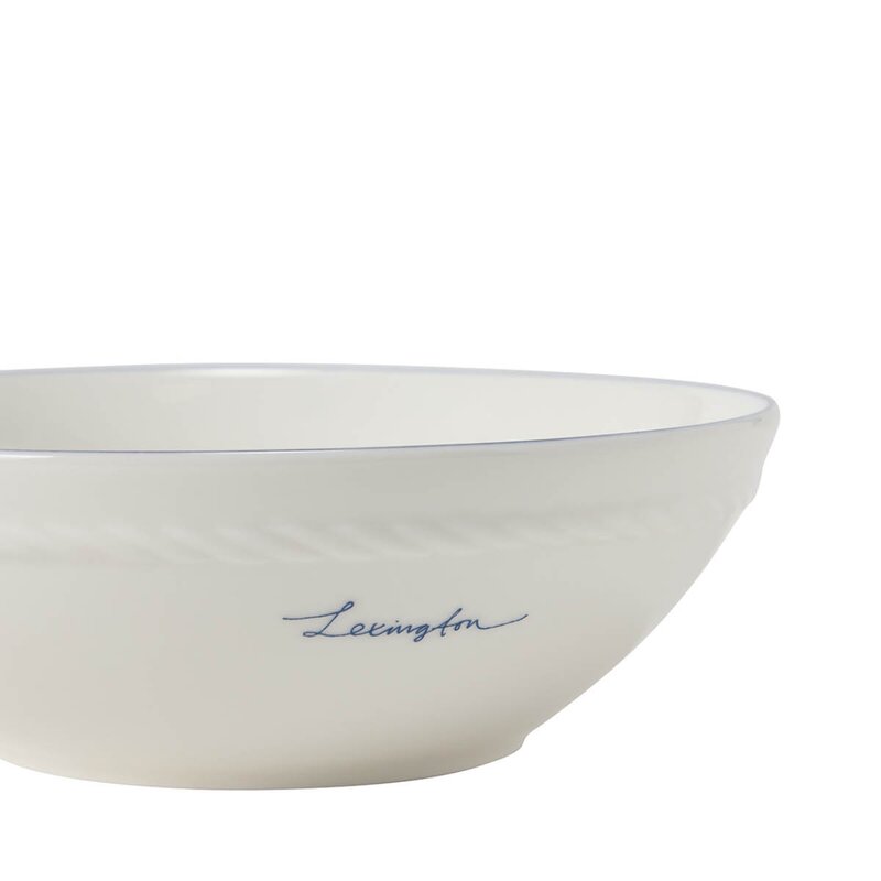 Lexington Icons skåler 15,5 cm 4 stk hvit/blå