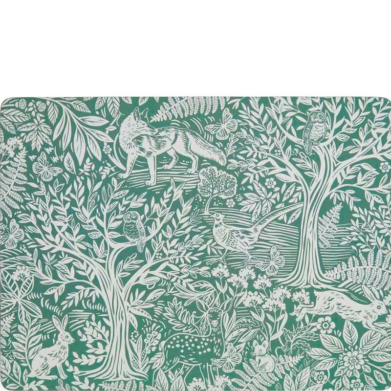 Pimpernel Tapestry bordbrikker 40x30 cm 4 stk sage