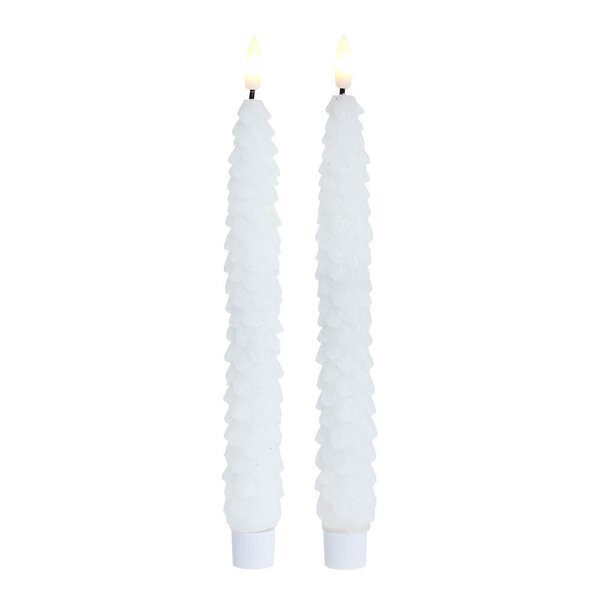Lene Bjerre Livia LED-kronelys 25 cm hvit