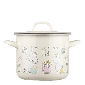 Muurla Mummi gryte med lokk 2,5L bon appétit beige