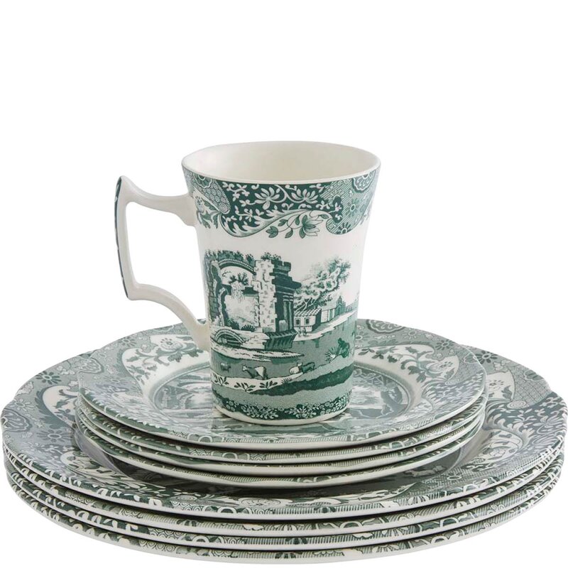 Spode Heritage Green Italian sett 12-deler 