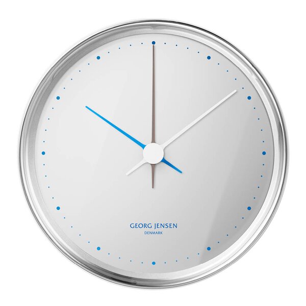 Georg Jensen Henning Koppel veggklokke 10 cm stål