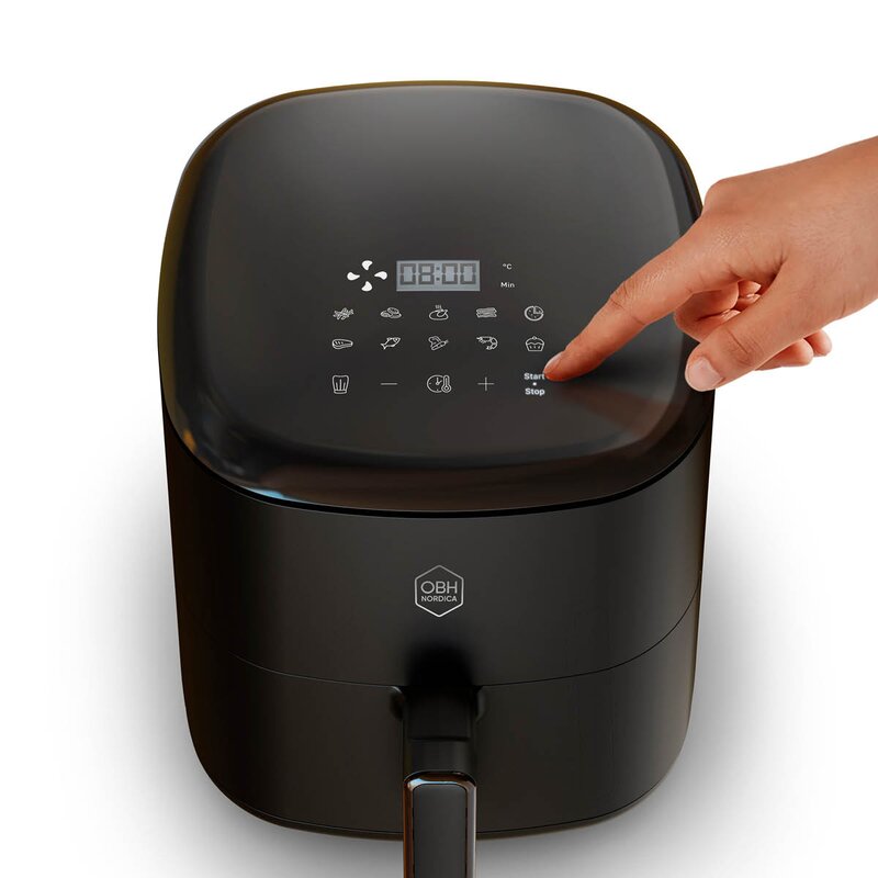 OBH Nordica Easy Fry Max airfryier med digitalt display 5 L svart