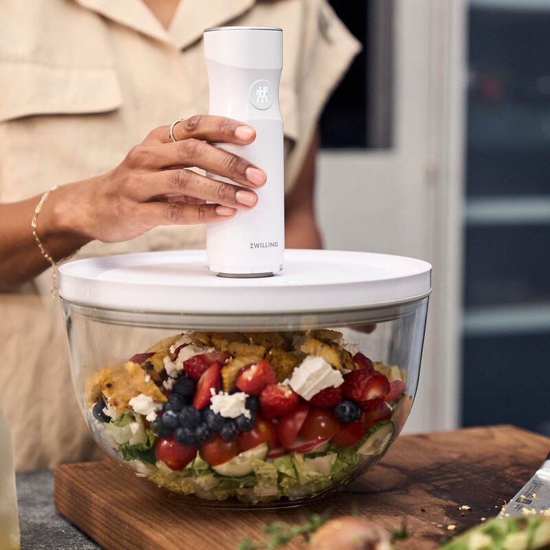 Zwilling Fresh & Save vakuumskål i glass med lokk 4L 24 cm