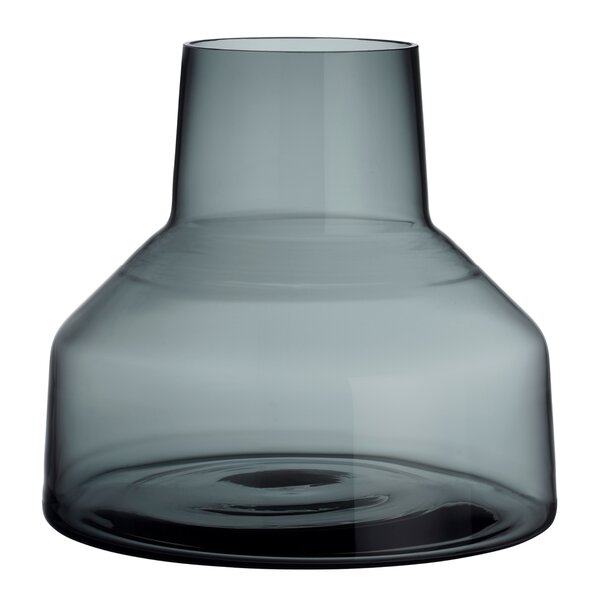 iittala Solare lav vase 22x20 cm stålgrå
