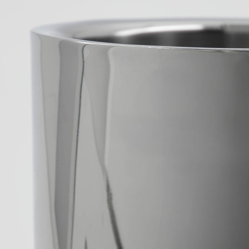 House Doctor Kett isbøtte 2L 16x15,5 cm sølvfinish