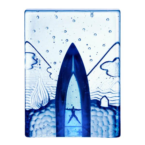 Kosta Boda Blues – Set Quattro Elementi – Vetro Artistico Svedese – Regalo Esclusivo