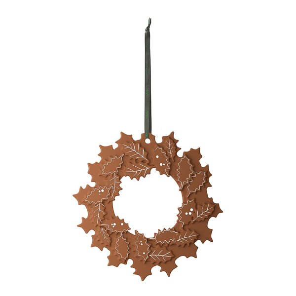 Kähler – Gingerbread julekrans 18,5 cm brun