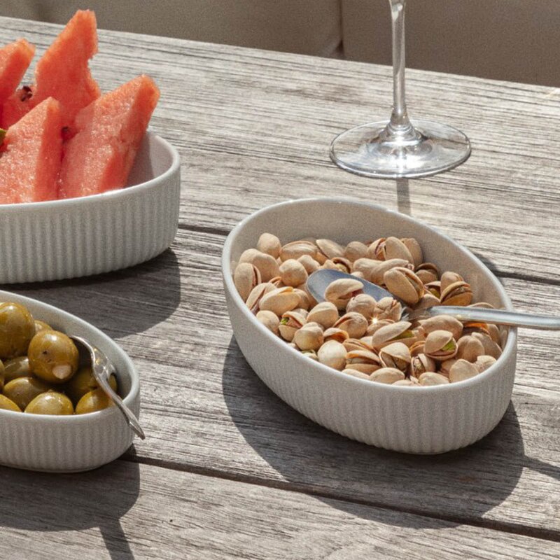 Eva Trio Legio Nova oval skål 22 cm hvit