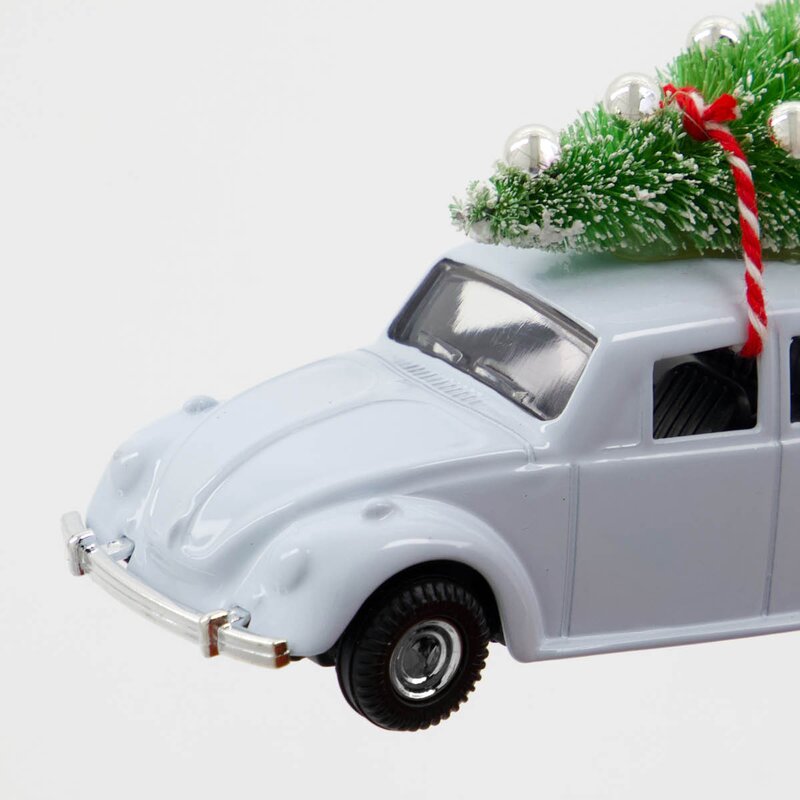 House Doctor Mini car dekorasjon 8,5 cm lyseblå