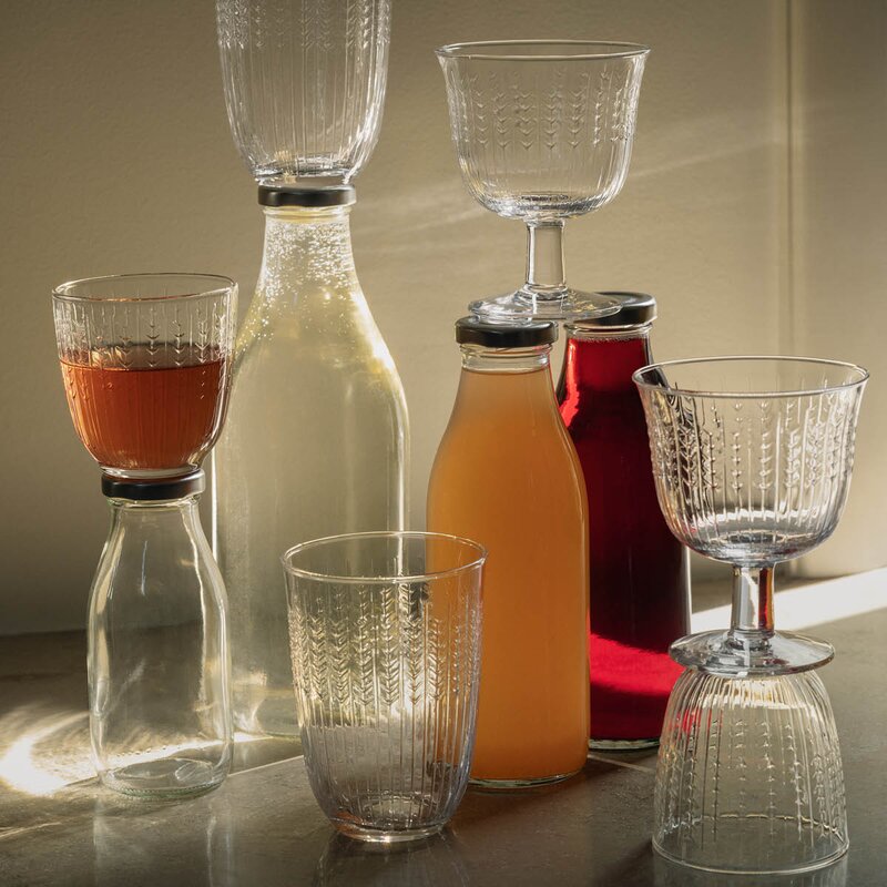 Rörstrand Swedish Grace glass på stett 28 cl 2 stk klar