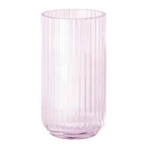 Lyngby Vase 20 cm rosa glass