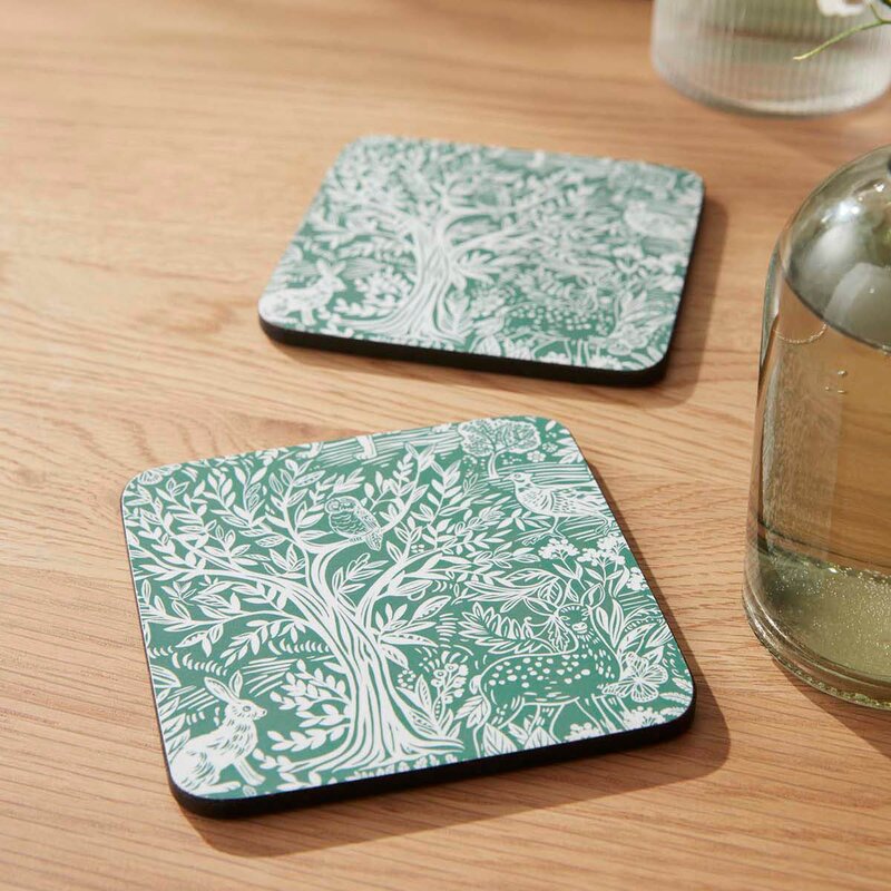 Pimpernel Tapestry glassbrikker 10,5 cm 6 stk sage