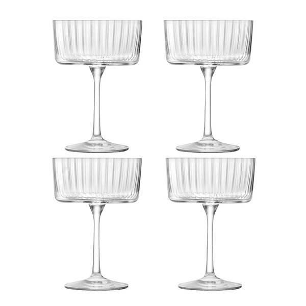 LSA International Gio Line cocktail/champagneglas 23 cl 4 stk
