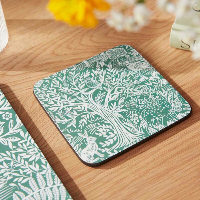 Pimpernel Tapestry glassbrikker 10,5 cm 6 stk sage