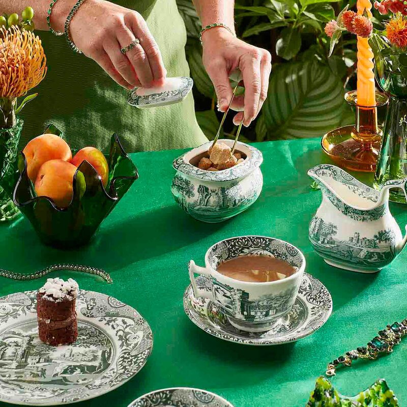 Spode Heritage Green Italian sukkerskål 0,25L 