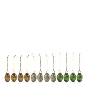 House Doctor Pack påskedekorasjon i glass 12 stk multi