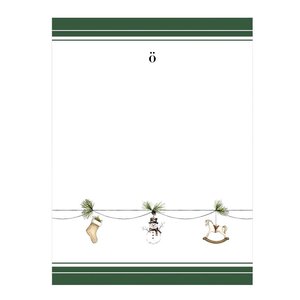 Sögne Home Desember kjøkkenhåndkle 45x60 cm gilander grønn