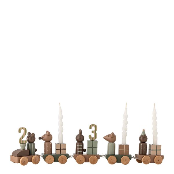 Bloomingville MINI Junaid bursdagsdekorasjon 11 cm grønn