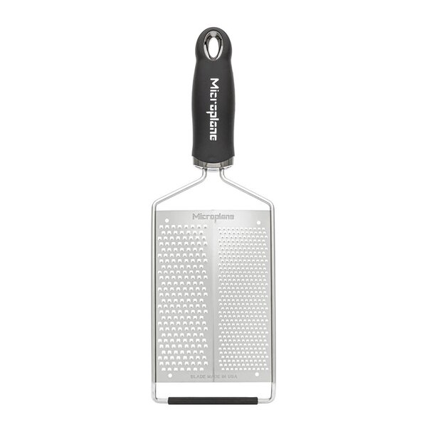 Microplane Gourmet Dual Blade rivjern dobbel fin/grov svart