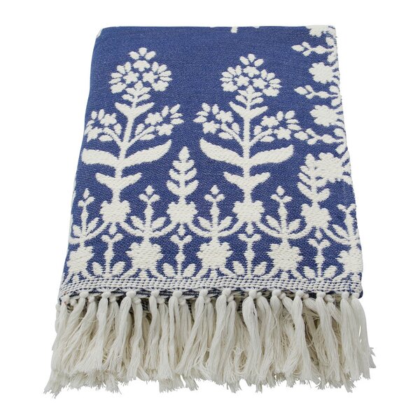 House Doctor Mazzo pledd i bomull 200x150 cm blå