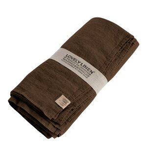 Lovley Linen Lovely bordduk lin 145x300 cm Chocolate