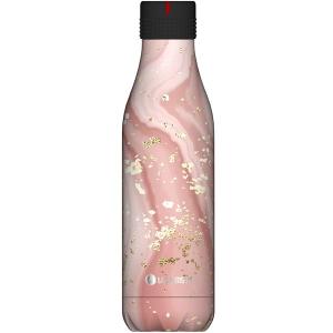 Les Artistes Bottle Up Design termoflaske 0,5L rosa marmor