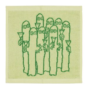 MoominArabia Mummi håndkle 25x25 cm Hattifnattene grønn