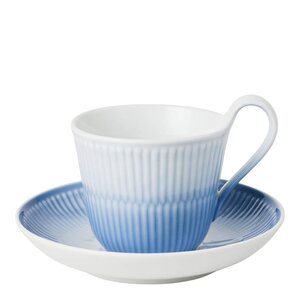 Royal Copenhagen Iris høyhankskopp og skål 25 cl blå