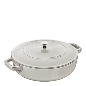Staub Chistera sautépanne 28 cm 3,7L white truffle