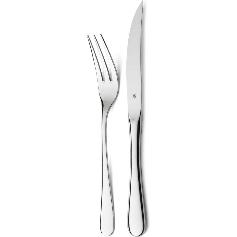 WMF Biffsett med biffkniv og gaffel 12 deler