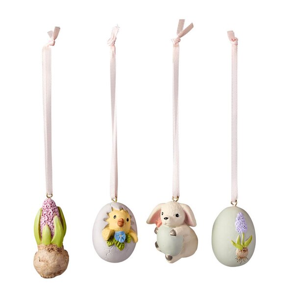 Klarborg Dyrebarn påskepynt 4 stk vår 2025