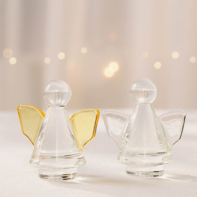 Magnor Engla juledekor 9 cm krystallglass