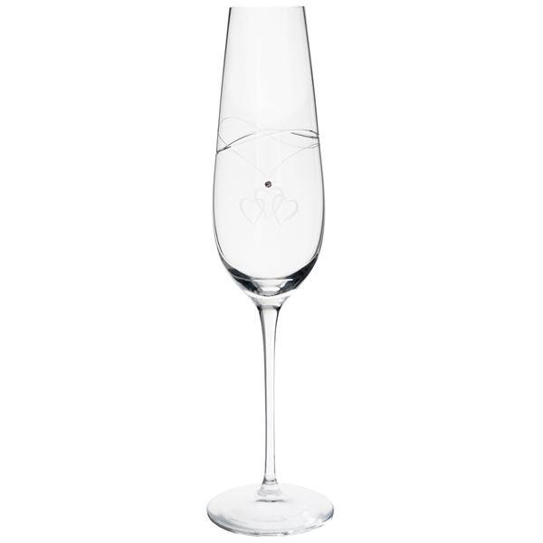 Magnor Amore champagneglass med sten 30 cl