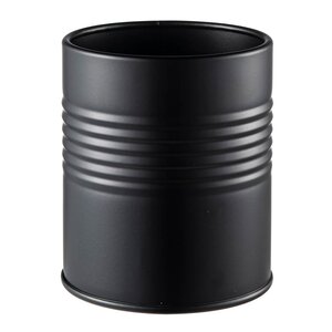 Modern House Black Box rund oppbevaringsboks 11x9 cm svart