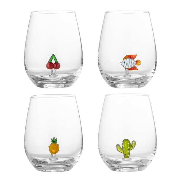 Bloomingville Misa drikkeglass 56 cl 4 stk frukt