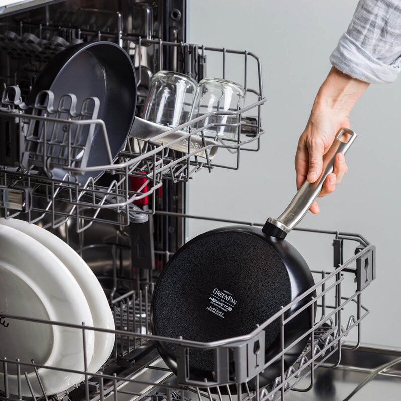 GreenPan Evolution keramisk stekepanne 28 cm svart