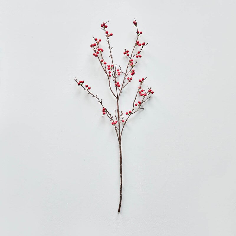 House Doctor Decor kunstig gren 97 cm rød