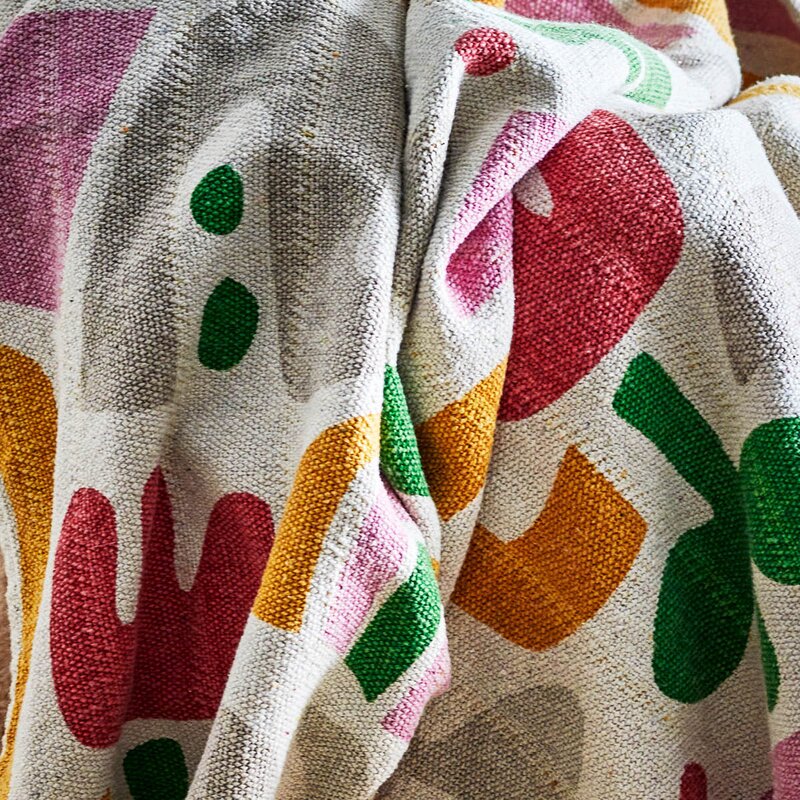 Bloomingville MINI Filur pledd 160x130 cm flerfarget