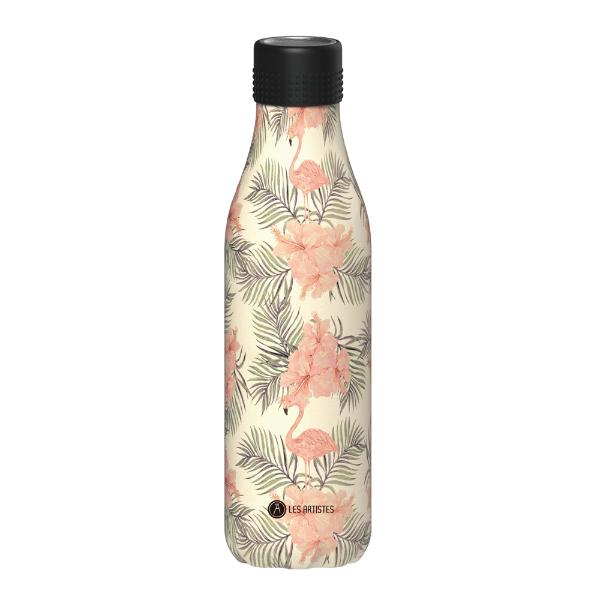 Les Artistes – Bottle Up Design termoflaske 0,5L grå med fjær