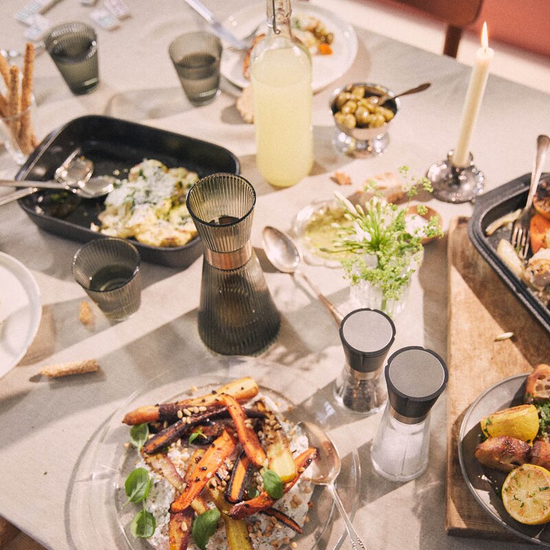 Rosendahl Ovnsfast fat cook with love 34x21,5 cm grå