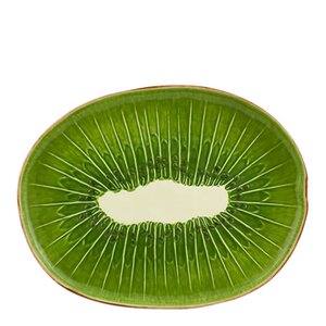 Bordallo Pinheiro Tropical Fruits serveringsfat 40,2x31,1 cm kiwi grønn