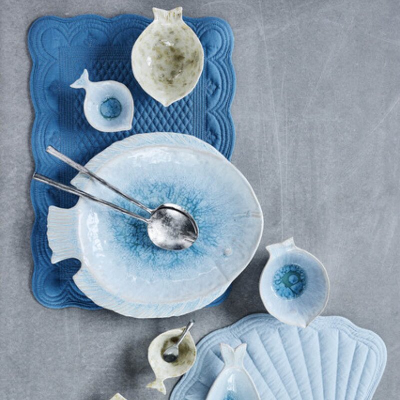 Lene Bjerre Marinelle skål  fisk 11 cm blå