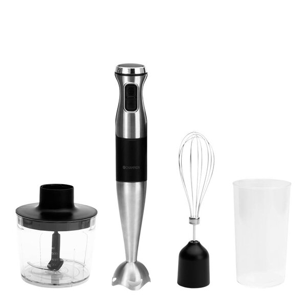 CHAMPION Multikit stavmikser med tilbehør STM600 1000W rustfritt stål/svart