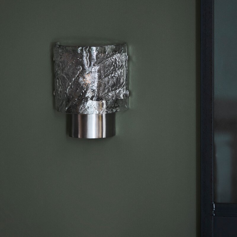 House Doctor Type vegglampe 22 cm børstet sølvfinish