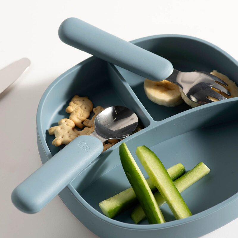 Modern House Chic Kids barnebestikk 3 deler blå