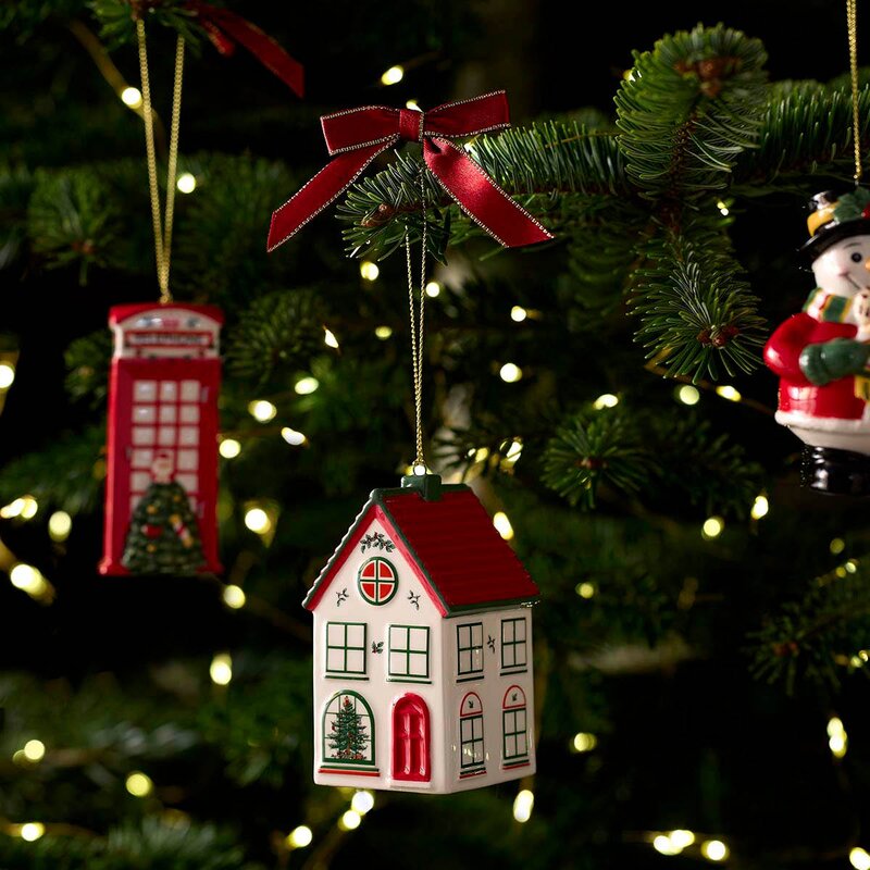 Spode Christmas Tree juletrepynt Village House